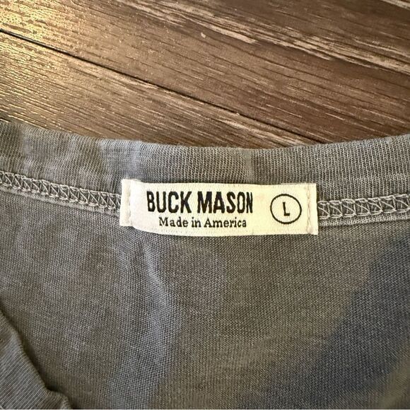 Buck Mason Pima Curved Hem Tee - Picture 2 of 5